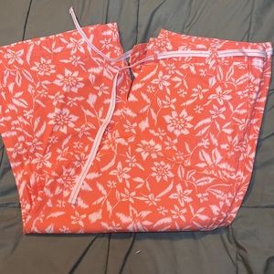 Faded Glory size 16 women 3/4 Capris Pant Floral Print